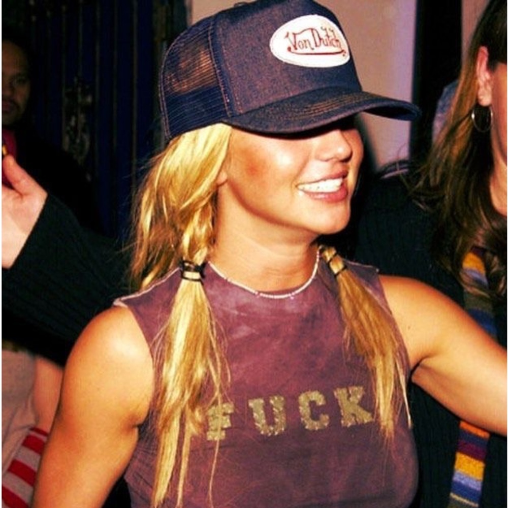 SOLD - Trendy Von Dutch White Trucker Hat